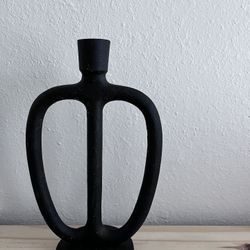 H&M Black Mayte Candle Holder Candelabra