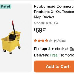 Commercial grade mop bucket