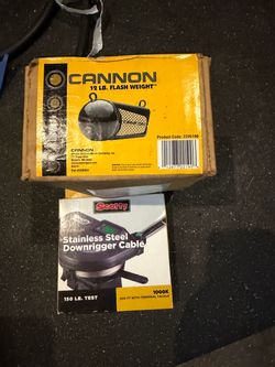 Cannon 12 lb Flash Weight & Scotty Downrigger Cable