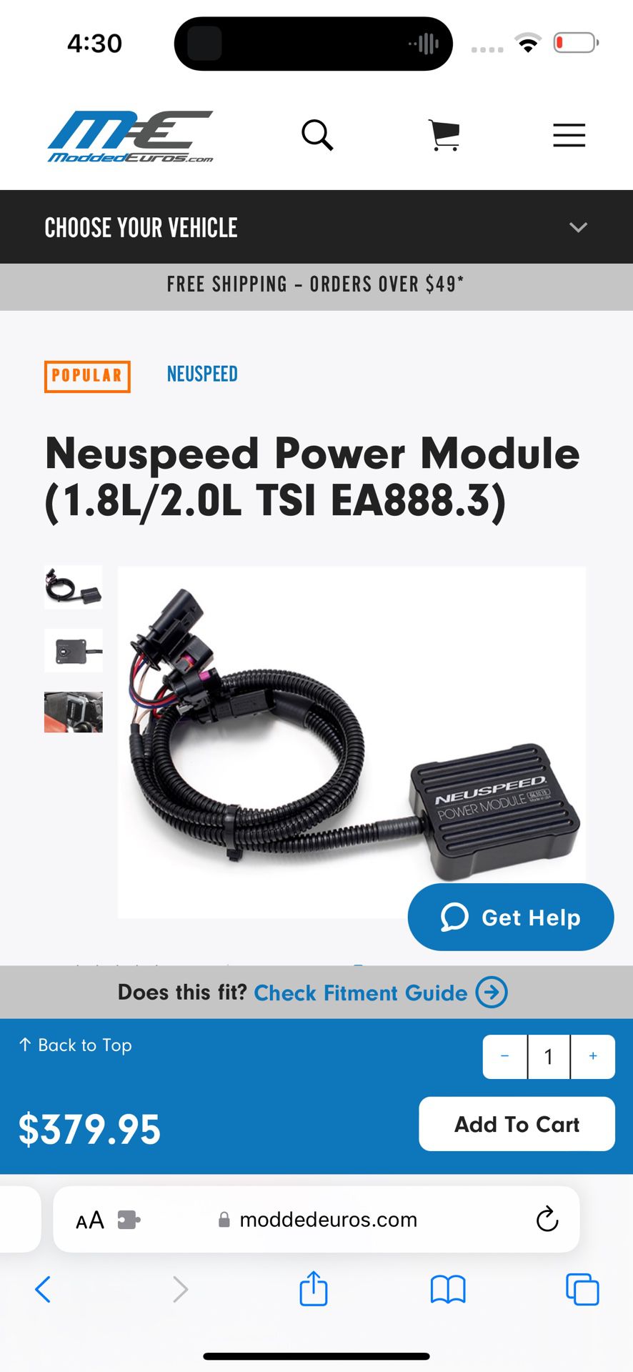 Volkswagen/ Audi Neuspeed Power Module (1.8L/2.0L TSI EA888.3)