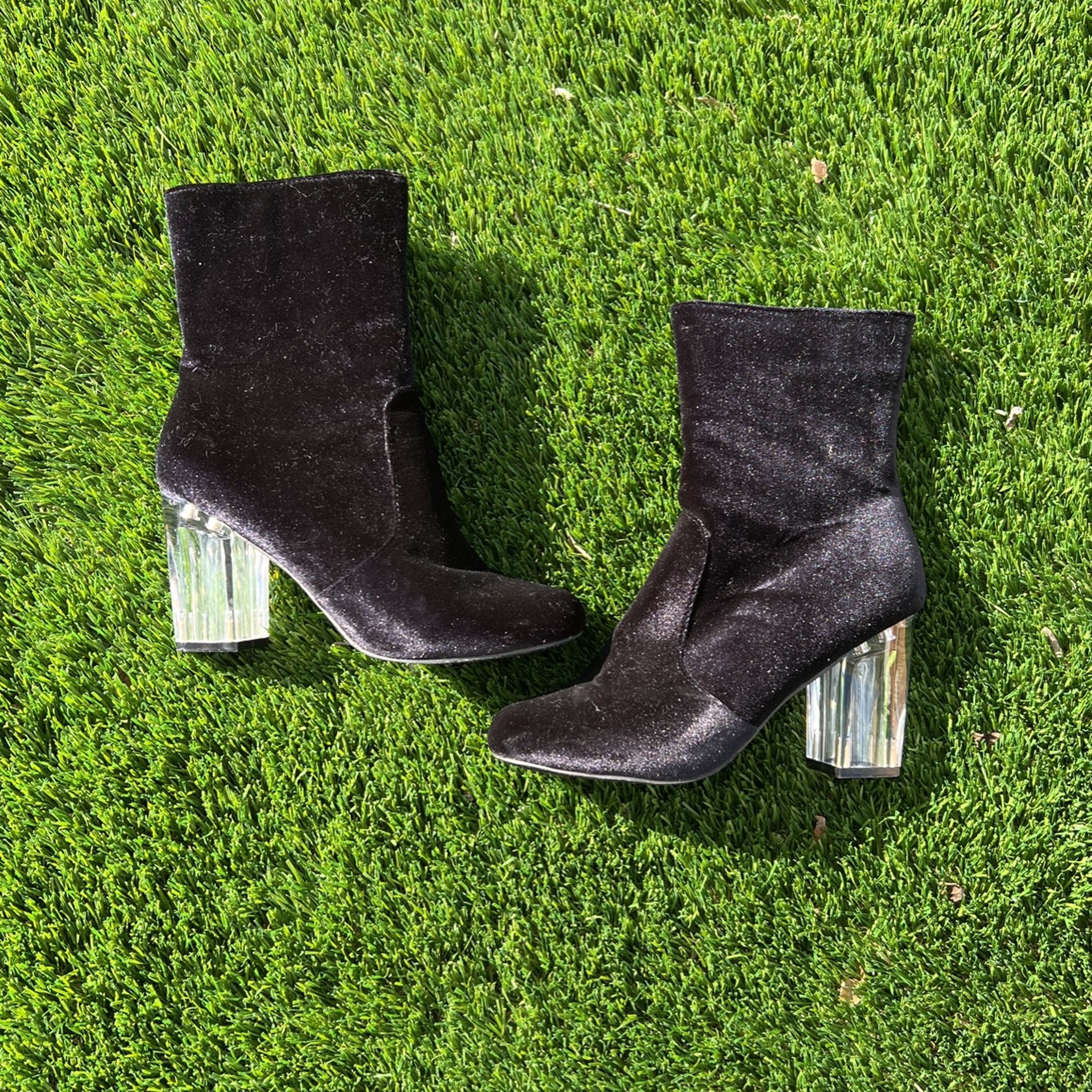 Velvet Boot Heels