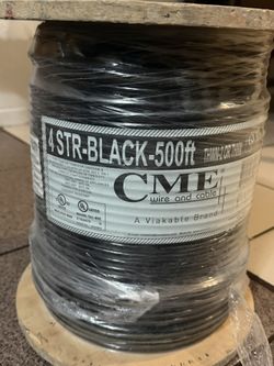Cable  4 Str-black 500ft 