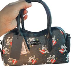Ed Hardy "Love Kills Slowly" Satchel Bag