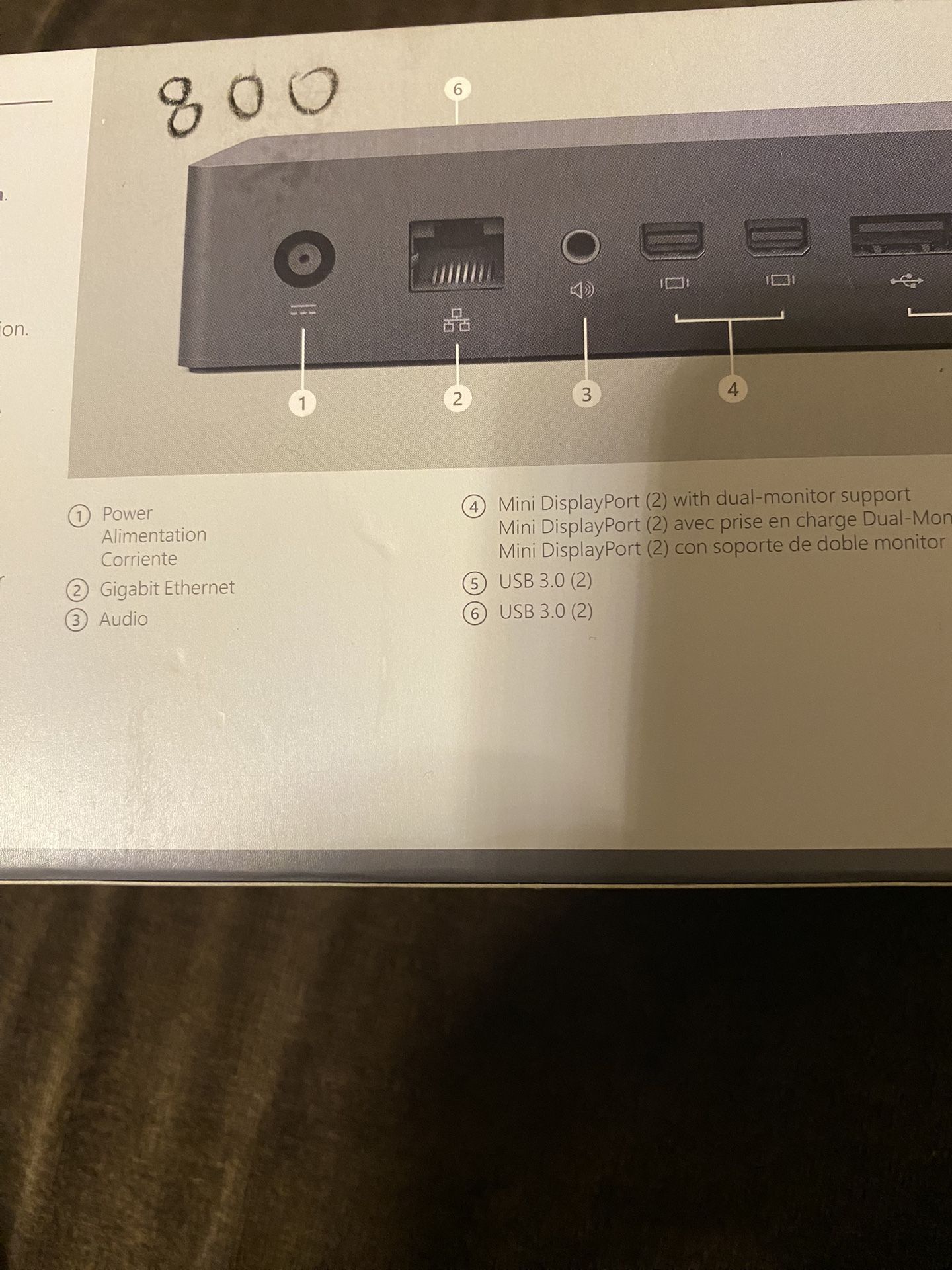 Microsoft PF3-00005 Surface Docking Station for Pro3, Pro4