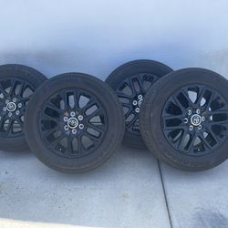 Toyota 20 Inch OEM Black Rims With Tires 