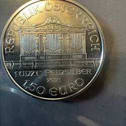 1 Troy ounce .999 bullion Euro coin