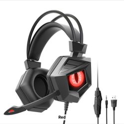 Pro Gaming Red Eyes Led Headset