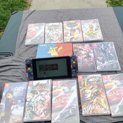 2020 V2 Nintendo Switch Customize 64GB 256GB Unlocked & Ready $225! Dock is $40! $20 to $35 per game or all i want $500!