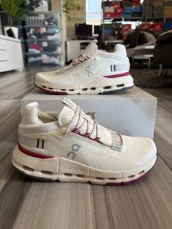 Women's On Cloudnova Running Shoes - Ivory Grenadine - Size 6.5, 8, 9, 9.5, 10