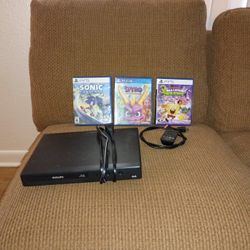 Philips Blu-ray DVD Player, Two PS5 Games, Sonic Frontiers PS5 Nickelodeon All-Star Brawl 1 PS5, One PS4 Game Spyro Trilogy , Has All 3 Spyro Games