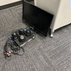 Indoor Camera system with 4 Cameras/Monitors/Mouse