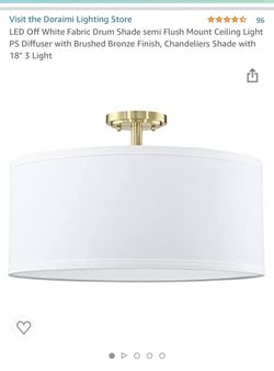 Flushmount Drum Light