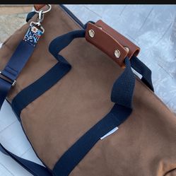 Brand Work card play hard duffel bag