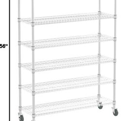 Seville Classics Heavy Duty NSF Bin Rack Solid Steel Wire Shelving Storage Unit, Patented Organizer for Garage, Warehouse, Office, Restaurant, Classro