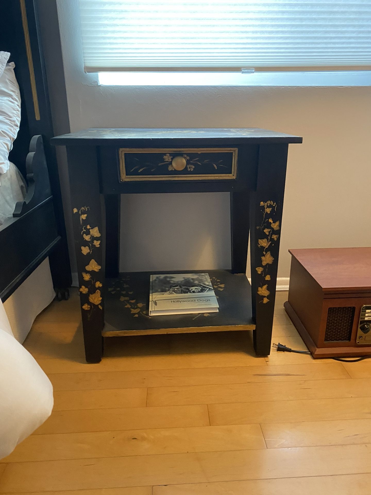 Two Hand Painted Night Stand
