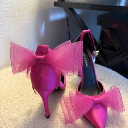 Pink Bow Heels 