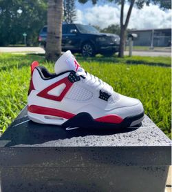 Air Jordan 4 Retro Red Cement Sneakers