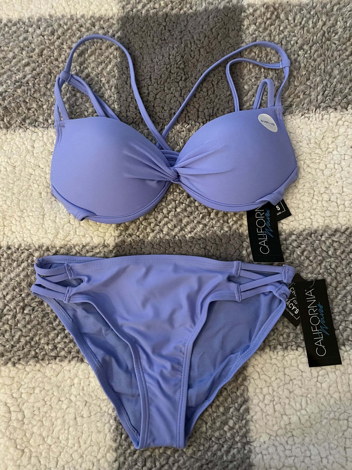 California Waves Medium Periwinkle Bikini Set