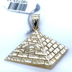 10Kt Yellow Gold Pyramid Pendant 4.40g 190723/12