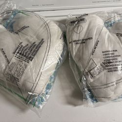 BOTH Heart Shaped Shape Pillow Inserts BOTH FOR 