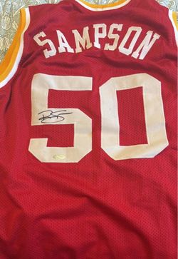 Houston Rocket Jersey signed by Ralph Sampson Authenticated