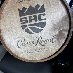 Crown royal Sac Half Barrel Sign