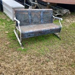 Metal Love Seat Glider