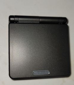 Nintendo Gameboy Advance SP Black Tested w/ Charger, Magnifer, Headphones & Pouch