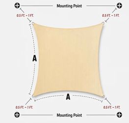 SUN SHADE SAIL 12’x20’