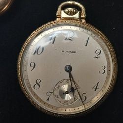 Antique Howard Pocket Watch 14kt Gold Filled 