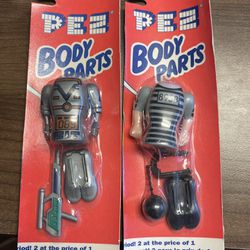 Pez Body Parts Euro Edition Still Mint In Packing! Rare German Versions