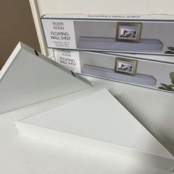 3 Corner Triangle & 2 Rectangle Floating Shelves