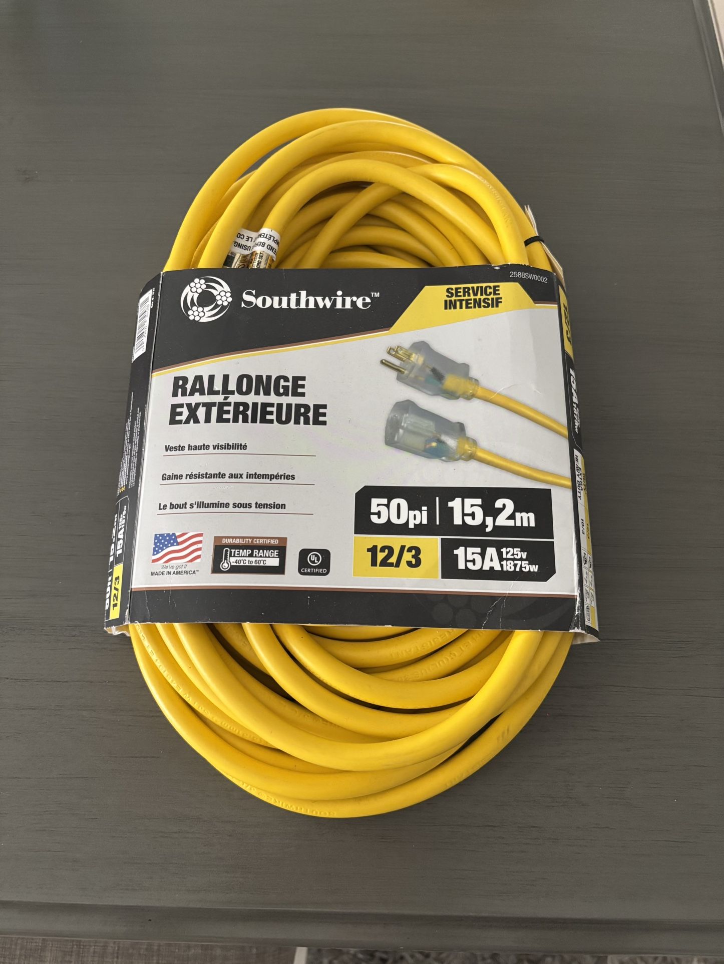 50ft Extra Heavy Duty Extension Cord