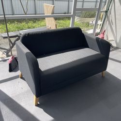 IKEA dark blue loveseat