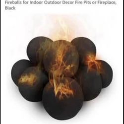 Ceramic Fire Balls, 12 Pack 4 Inch Round Fire Stones Fireballs for Indoor Outdoor Decor Fire Pits or