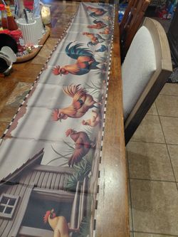 New Rooster Table Runner $15