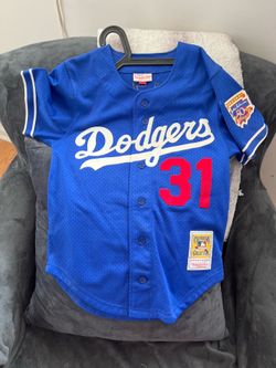 Brand New Authentic Los Angeles Dodgers Jersey, #31 Piazza-  Mitchel & Ness - Size S