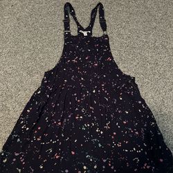 Splatter paint overall dress