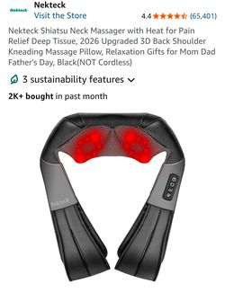 Neck & back heat massager