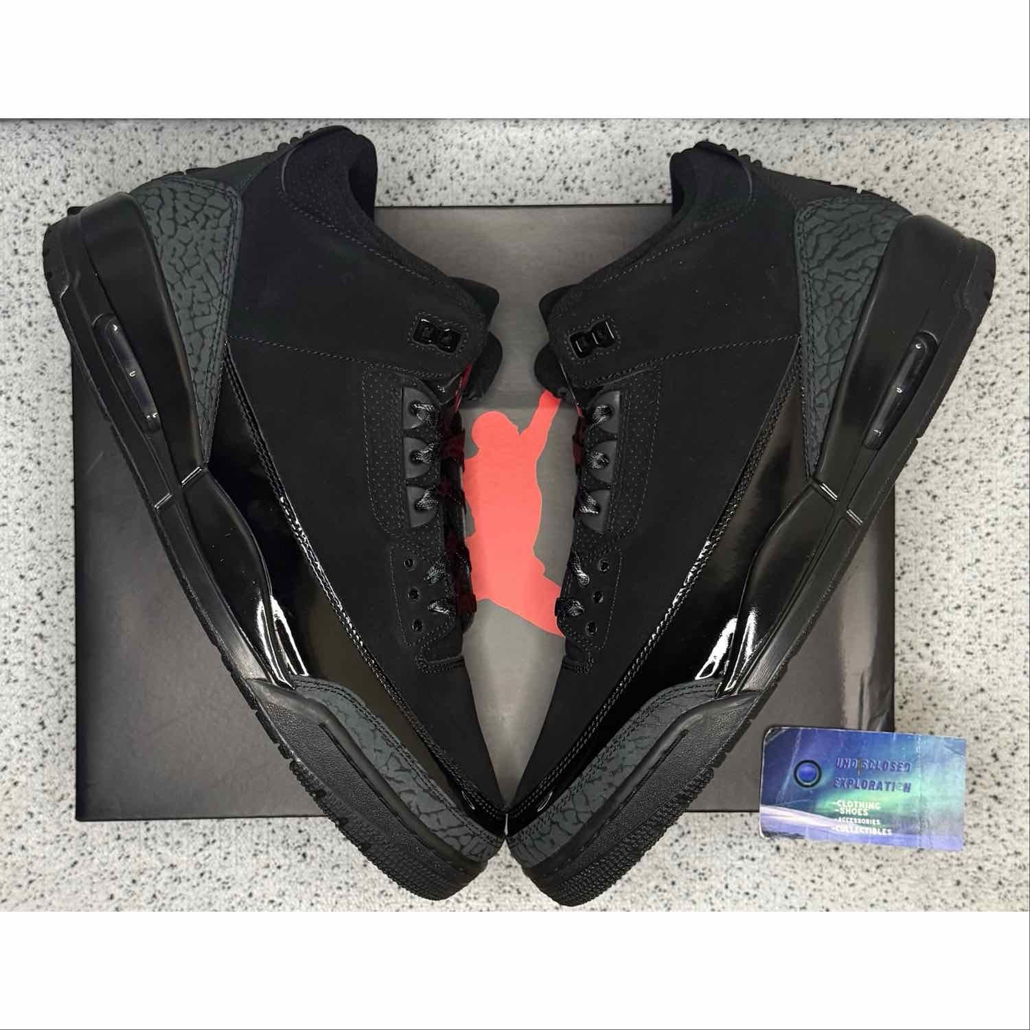 Jordan 3 Black Cat 13 Men