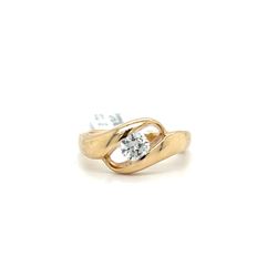 14kt Gold Diamond Ring .5ctw 7.55grams Size 7 I -663
