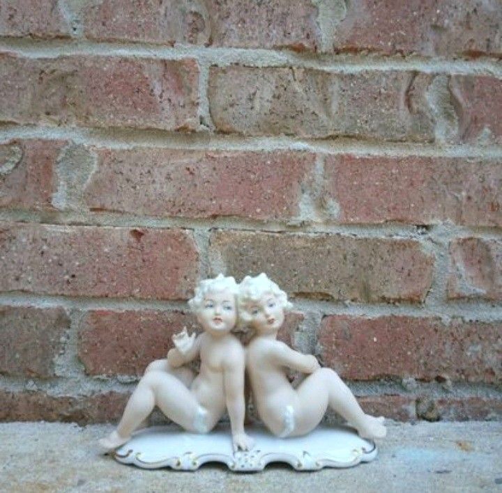 Vintage Schaubach Kunst Porcelain Twins Figurine