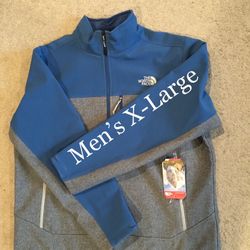 NORTH FACE / SoftShell Jacket Coat / Mens X-Large (XL) / Retails $170+Tax / Brand New w/ Tags! / Powder Blue & Stone