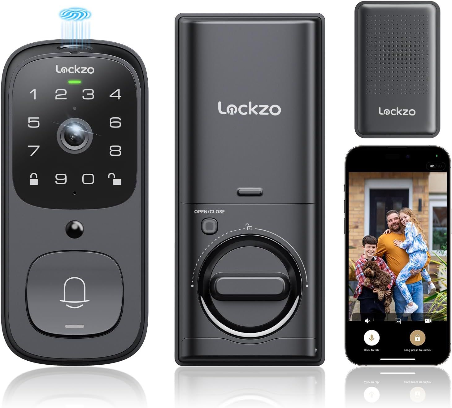 With our mobile service we can deliver & install Video Smart Lock with Doorbell 6 in 1 Key buy now and set appointment today.