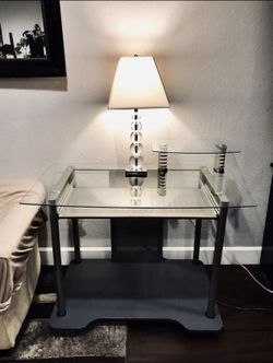 Computer desk (glass)