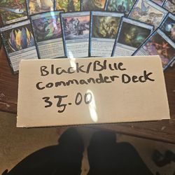 Black blue commander deck
