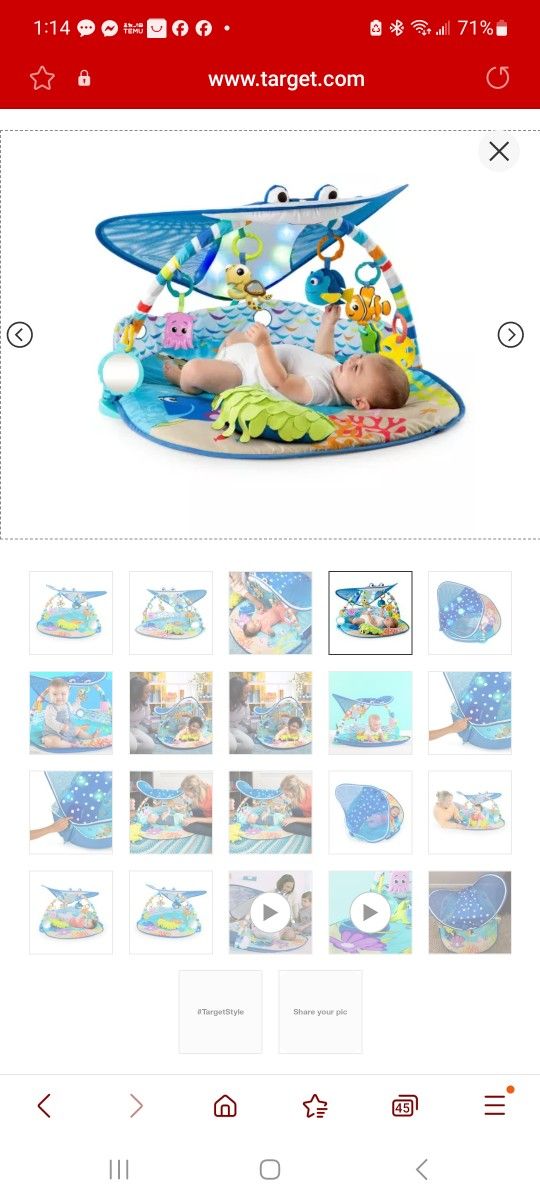 Finding Nemo Activity Play Gym