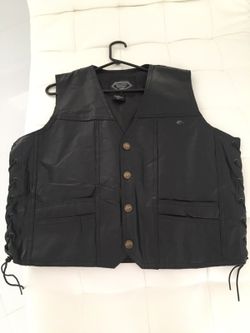 Leather vest