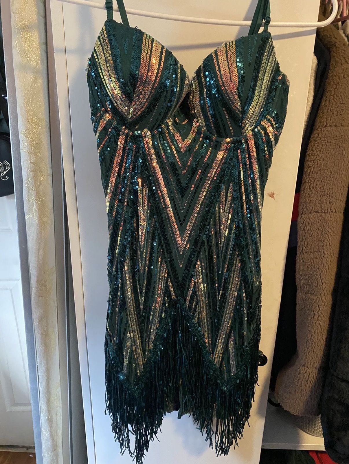 Green Glittery Dress