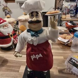 Vintage Pizza Guy Sings And Pizza Spins